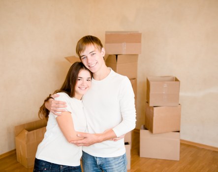Loading office furniture for a business relocation in West Kensington