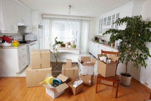 Moving van and property access planning in West Kensington