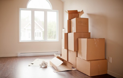 Professional furniture removal in a West Kensington home with stair access considerations