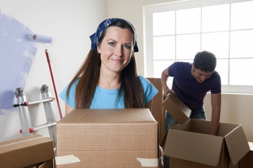 Supervisor reviewing safety procedures during a move