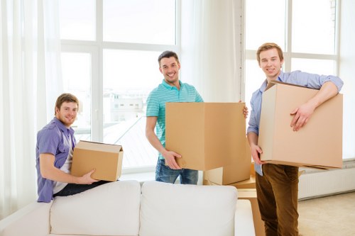 Customer reviewing a booking confirmation for removal van service