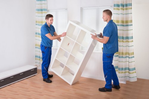 Moving service helping with a student flat move in West Kensington