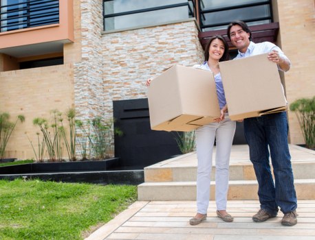 Removals team preparing household items for a West Kensington move
